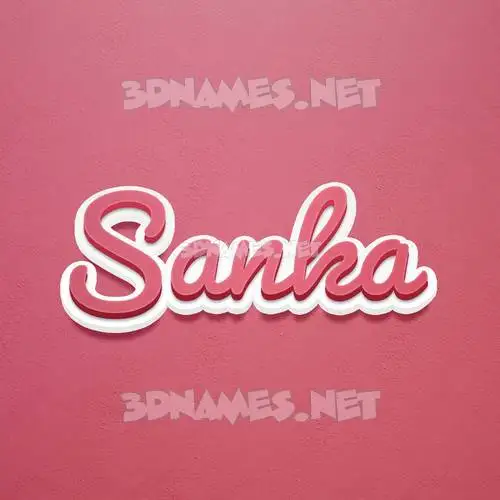 sanka in Red Scribble style - 3D name wallpaper sanka in Red Scribble style - 3D name wallpaper