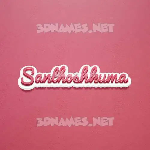 santhoshkuma in Red Scribble style - 3D name wallpaper santhoshkuma in Red Scribble style - 3D name wallpaper