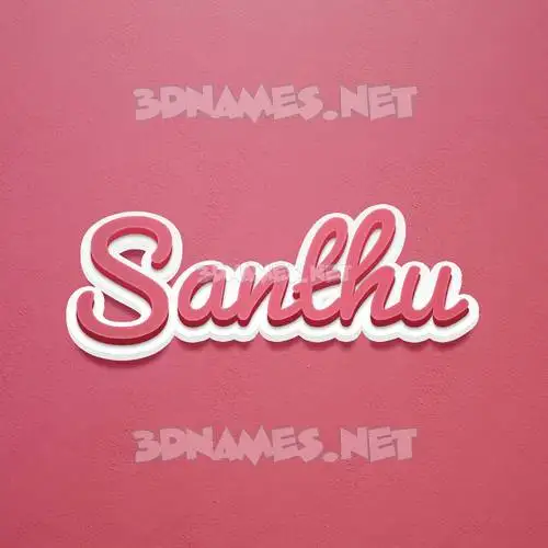 santhu in Red Scribble style - 3D name wallpaper santhu in Red Scribble style - 3D name wallpaper