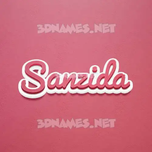 sanzida in Red Scribble style - 3D name wallpaper sanzida in Red Scribble style - 3D name wallpaper