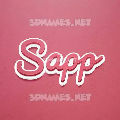sapp in Red Scribble style - 3D name wallpaper sapp in Red Scribble style - 3D name wallpaper