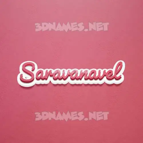 saravanavel in Red Scribble style - 3D name wallpaper saravanavel in Red Scribble style - 3D name wallpaper