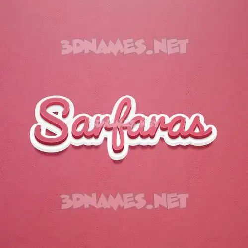 sarfaras in Red Scribble style - 3D name wallpaper sarfaras in Red Scribble style - 3D name wallpaper