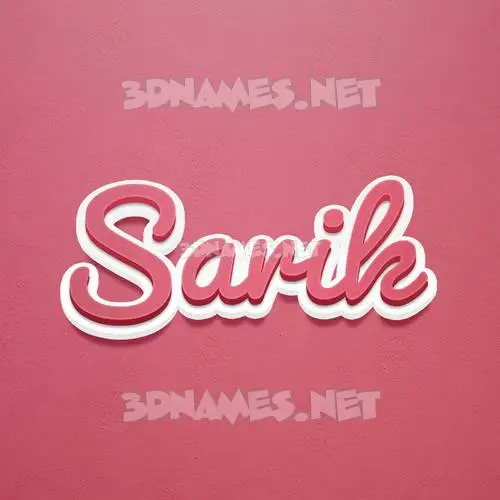 sarik in Red Scribble style - 3D name wallpaper sarik in Red Scribble style - 3D name wallpaper