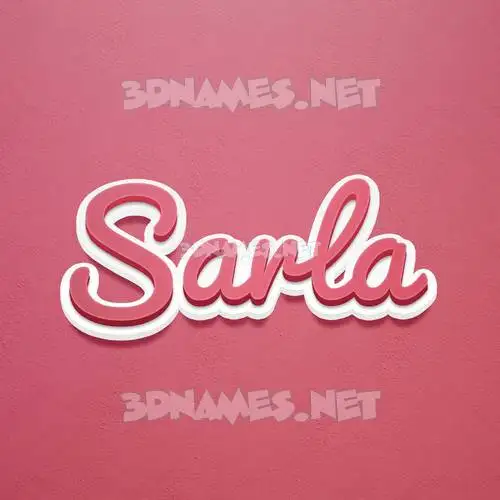 sarla in Red Scribble style - 3D name wallpaper sarla in Red Scribble style - 3D name wallpaper