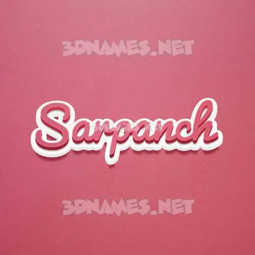 sarpanch in Red Scribble style - 3D name wallpaper sarpanch in Red Scribble style - 3D name wallpaper