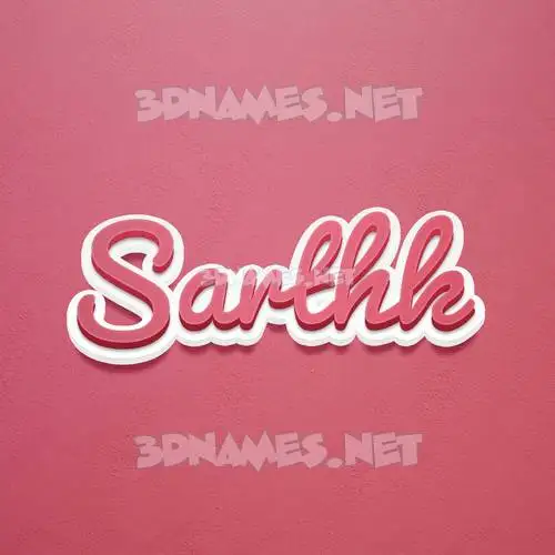 sarthk in Red Scribble style - 3D name wallpaper sarthk in Red Scribble style - 3D name wallpaper