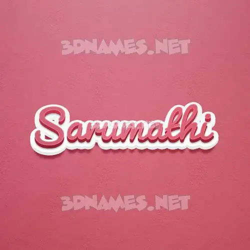 sarumathi in Red Scribble style - 3D name wallpaper sarumathi in Red Scribble style - 3D name wallpaper