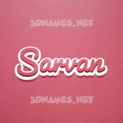 sarvan in Red Scribble style - 3D name wallpaper sarvan in Red Scribble style - 3D name wallpaper