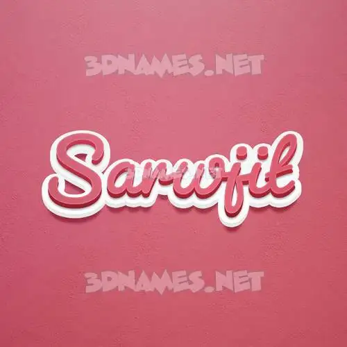 sarwjit in Red Scribble style - 3D name wallpaper