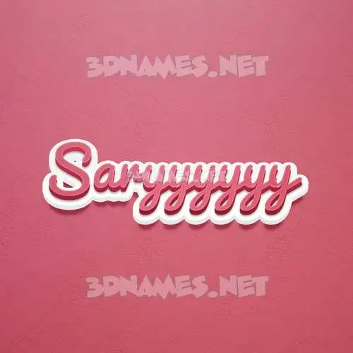saryyyyyy in Red Scribble style - 3D name wallpaper saryyyyyy in Red Scribble style - 3D name wallpaper