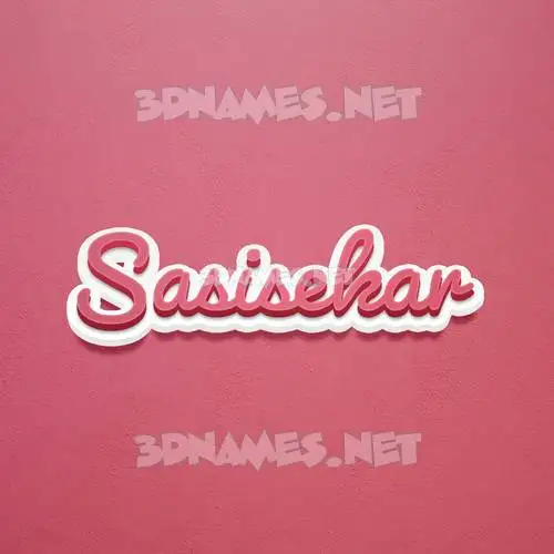 sasisekar in Red Scribble style - 3D name wallpaper sasisekar in Red Scribble style - 3D name wallpaper