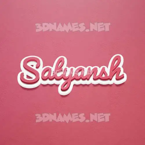 satyansh in Red Scribble style - 3D name wallpaper