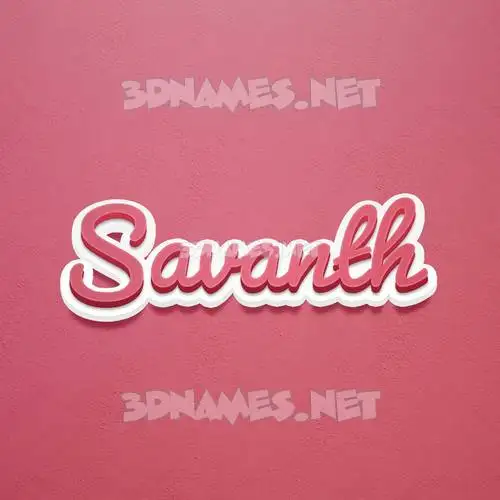 savanth in Red Scribble style - 3D name wallpaper savanth in Red Scribble style - 3D name wallpaper