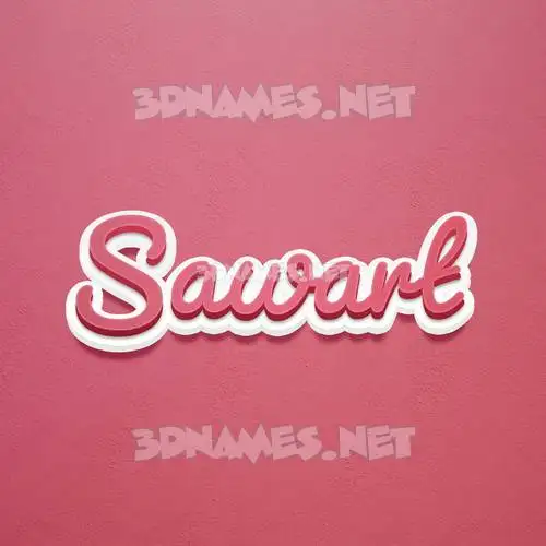 sawart in Red Scribble style - 3D name wallpaper sawart in Red Scribble style - 3D name wallpaper