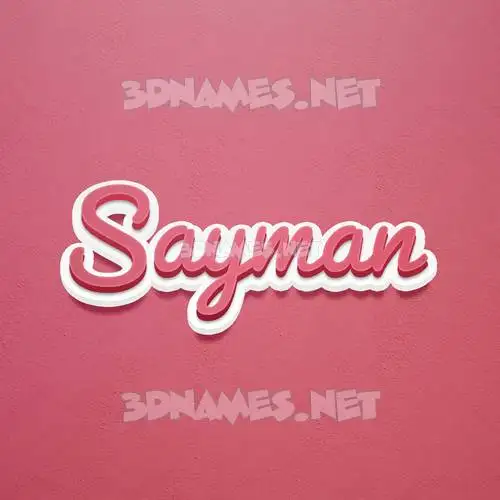 sayman in Red Scribble style - 3D name wallpaper sayman in Red Scribble style - 3D name wallpaper