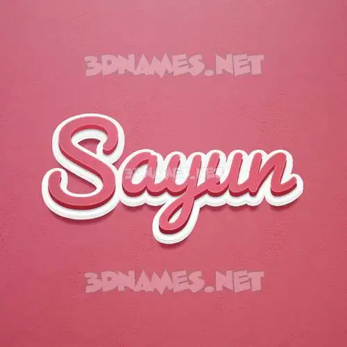 sayun in Red Scribble style - 3D name wallpaper sayun in Red Scribble style - 3D name wallpaper