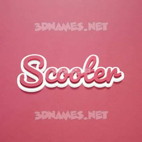 scooter in Red Scribble style - 3D name wallpaper scooter in Red Scribble style - 3D name wallpaper