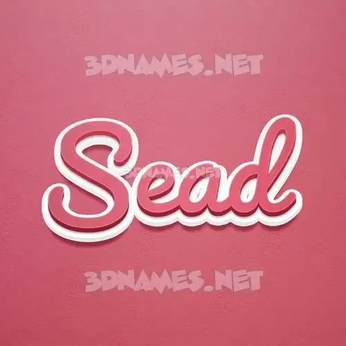 sead in Red Scribble style - 3D name wallpaper sead in Red Scribble style - 3D name wallpaper