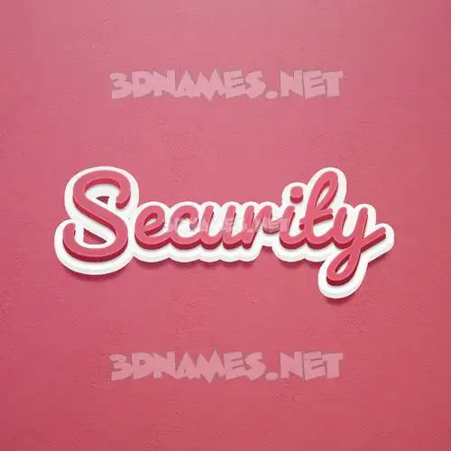 security in Red Scribble style - 3D name wallpaper security in Red Scribble style - 3D name wallpaper
