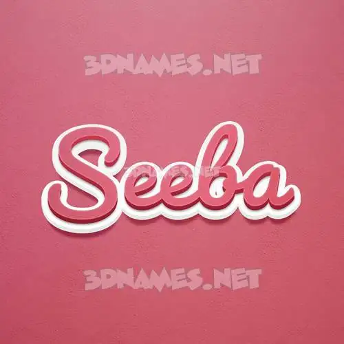 seeba in Red Scribble style - 3D name wallpaper seeba in Red Scribble style - 3D name wallpaper