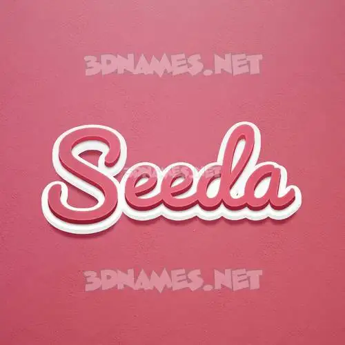 seeda in Red Scribble style - 3D name wallpaper seeda in Red Scribble style - 3D name wallpaper