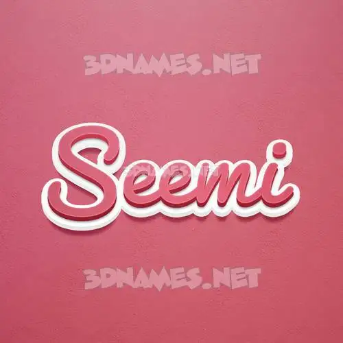 seemi in Red Scribble style - 3D name wallpaper seemi in Red Scribble style - 3D name wallpaper