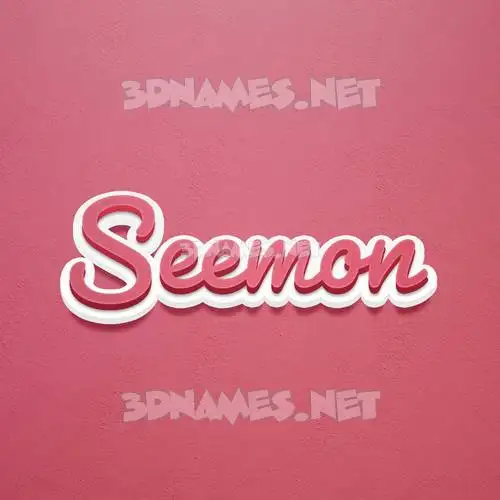 seemon in Red Scribble style - 3D name wallpaper seemon in Red Scribble style - 3D name wallpaper