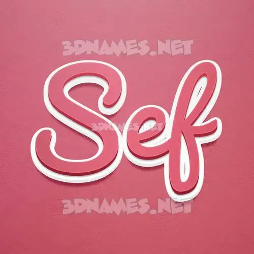 sef in Red Scribble style - 3D name wallpaper sef in Red Scribble style - 3D name wallpaper