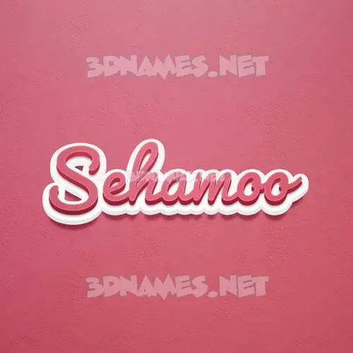 sehamoo in Red Scribble style - 3D name wallpaper sehamoo in Red Scribble style - 3D name wallpaper