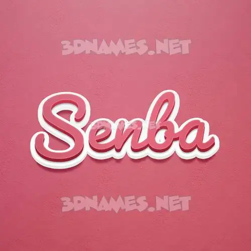 senba in Red Scribble style - 3D name wallpaper senba in Red Scribble style - 3D name wallpaper