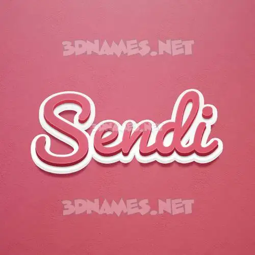 sendi in Red Scribble style - 3D name wallpaper sendi in Red Scribble style - 3D name wallpaper