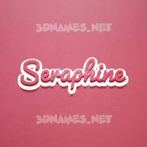seraphine in Red Scribble style - 3D name wallpaper seraphine in Red Scribble style - 3D name wallpaper