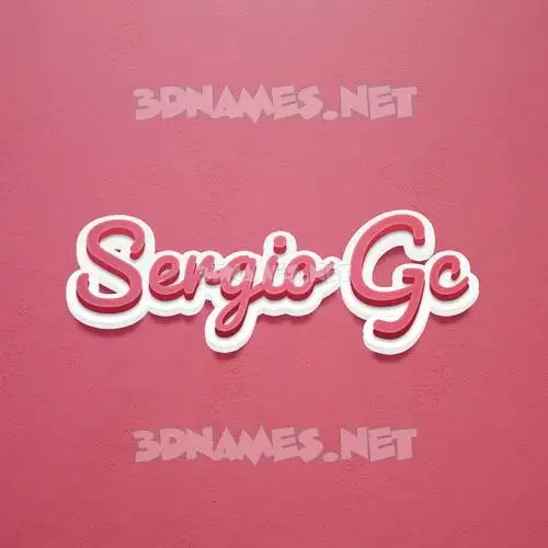 sergio gc in Red Scribble style - 3D name wallpaper sergio gc in Red Scribble style - 3D name wallpaper