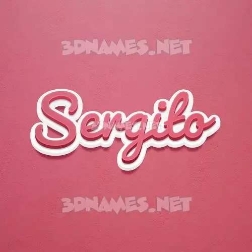 sergito in Red Scribble style - 3D name wallpaper sergito in Red Scribble style - 3D name wallpaper