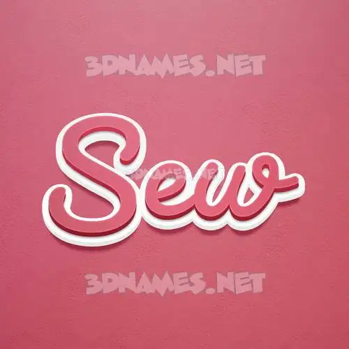 sew in Red Scribble style - 3D name wallpaper sew in Red Scribble style - 3D name wallpaper