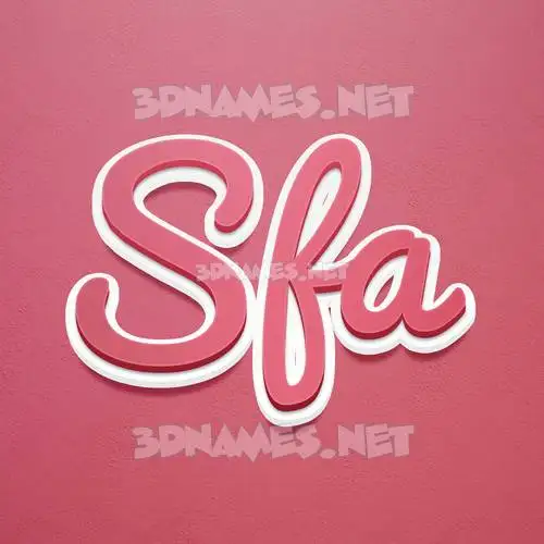 sfa in Red Scribble style - 3D name wallpaper sfa in Red Scribble style - 3D name wallpaper