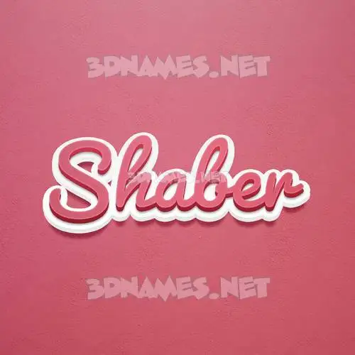 shaber in Red Scribble style - 3D name wallpaper shaber in Red Scribble style - 3D name wallpaper