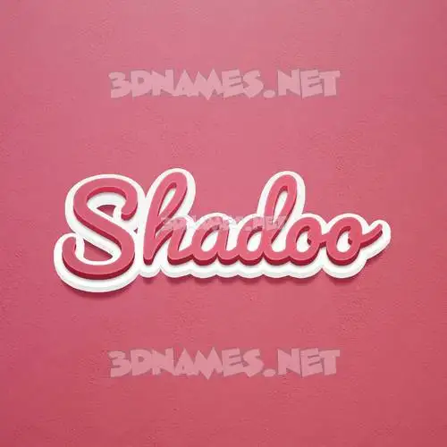 shadoo in Red Scribble style - 3D name wallpaper shadoo in Red Scribble style - 3D name wallpaper