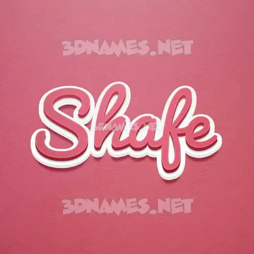 shafe in Red Scribble style - 3D name wallpaper shafe in Red Scribble style - 3D name wallpaper