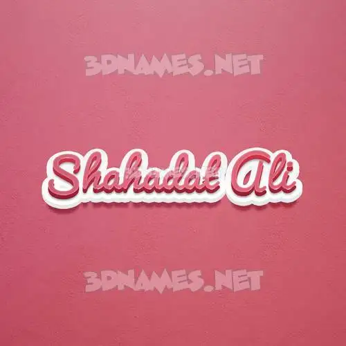shahadat ali in Red Scribble style - 3D name wallpaper shahadat ali in Red Scribble style - 3D name wallpaper