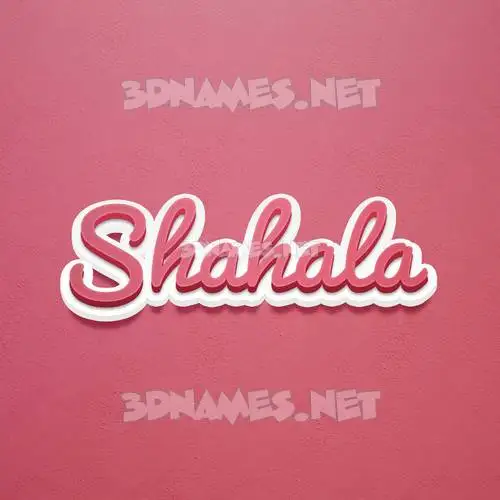 shahala in Red Scribble style - 3D name wallpaper shahala in Red Scribble style - 3D name wallpaper