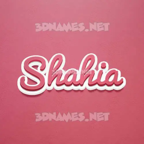 shahia in Red Scribble style - 3D name wallpaper shahia in Red Scribble style - 3D name wallpaper