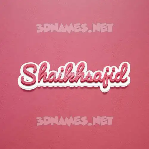 shaikhsajid in Red Scribble style - 3D name wallpaper shaikhsajid in Red Scribble style - 3D name wallpaper