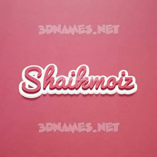 shaikmoiz in Red Scribble style - 3D name wallpaper shaikmoiz in Red Scribble style - 3D name wallpaper