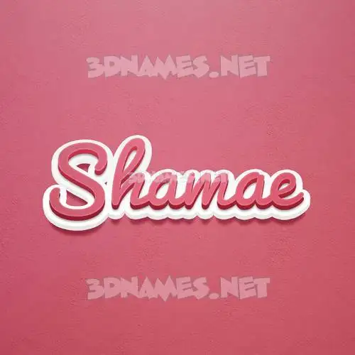 shamae in Red Scribble style - 3D name wallpaper shamae in Red Scribble style - 3D name wallpaper