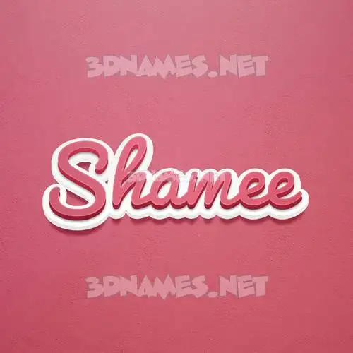 shamee in Red Scribble style - 3D name wallpaper shamee in Red Scribble style - 3D name wallpaper