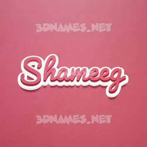 shameeg in Red Scribble style - 3D name wallpaper shameeg in Red Scribble style - 3D name wallpaper