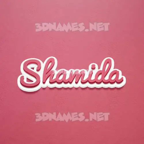 shamida in Red Scribble style - 3D name wallpaper shamida in Red Scribble style - 3D name wallpaper