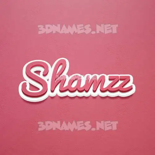 shamzz in Red Scribble style - 3D name wallpaper shamzz in Red Scribble style - 3D name wallpaper
